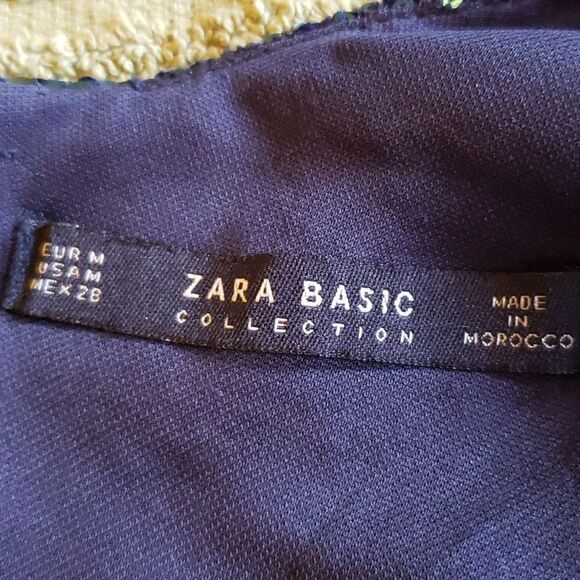 Zara Green Sequin Mini Dress - Picture 9 of 15